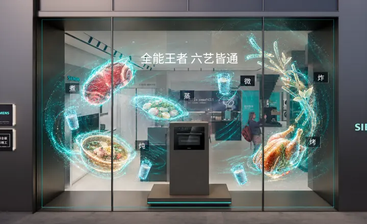CG 蒸烤箱卖点橱窗 01